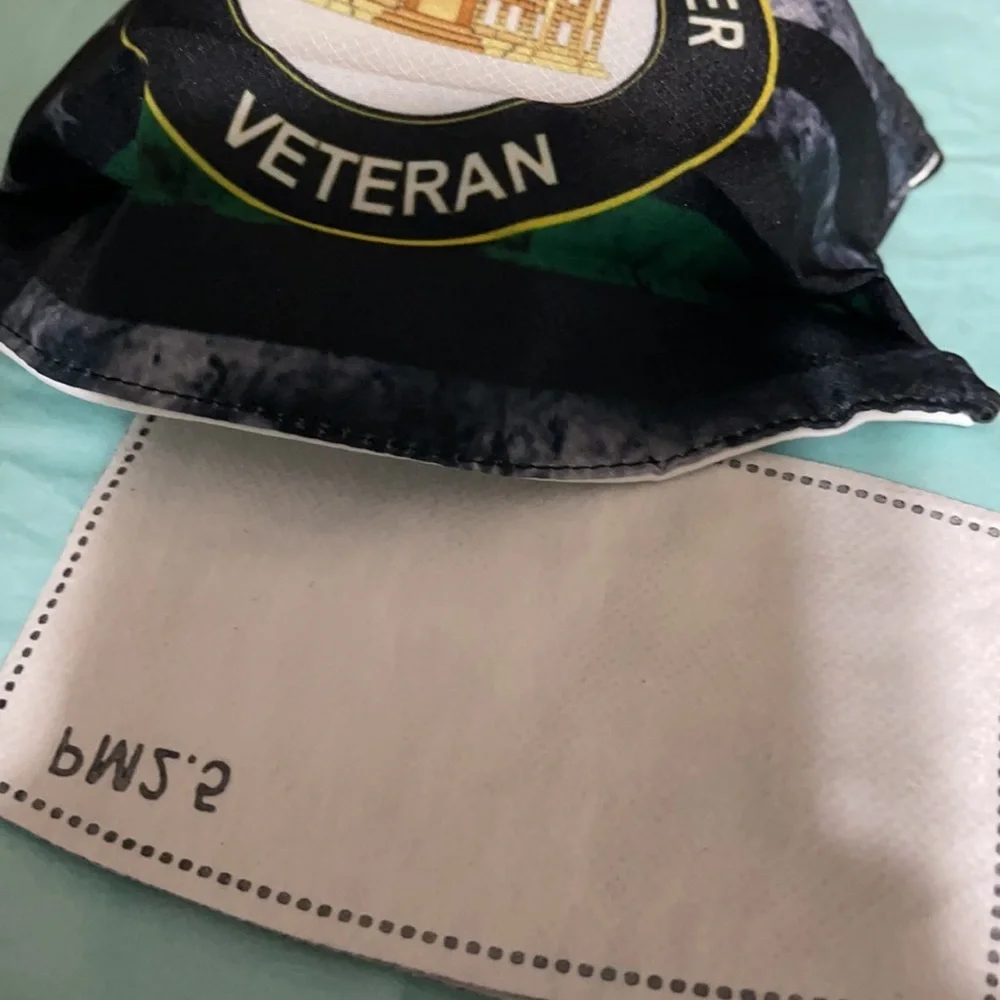 6/$20 New US Army Engineer Vet face mask